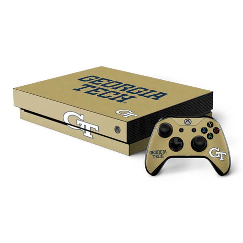 Georgia Institute of Technology LogoType Gold Xbox One Skins